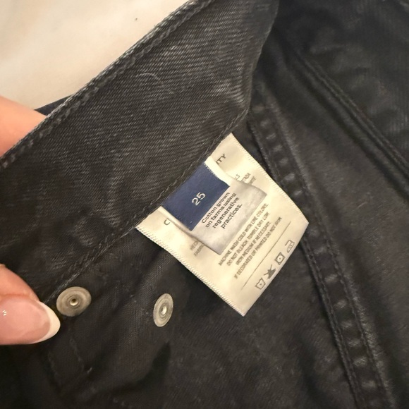 Citizens Of Humanity AYLA SIZE 25 Black Wide-Leg High-Rise Jeans - Picture 4 of 5